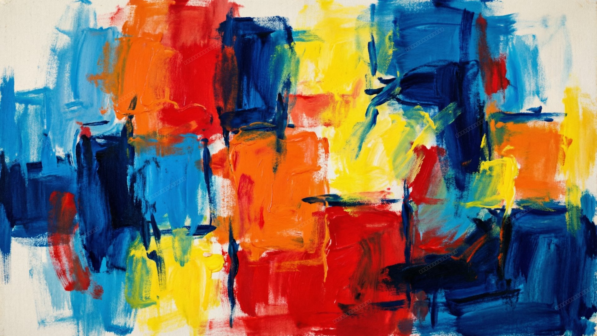 Vibrant Color Field Abstract Wallpaper