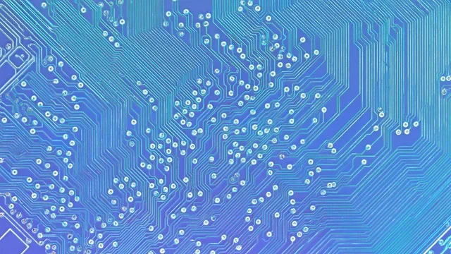 抽象电路板发光科技壁纸
