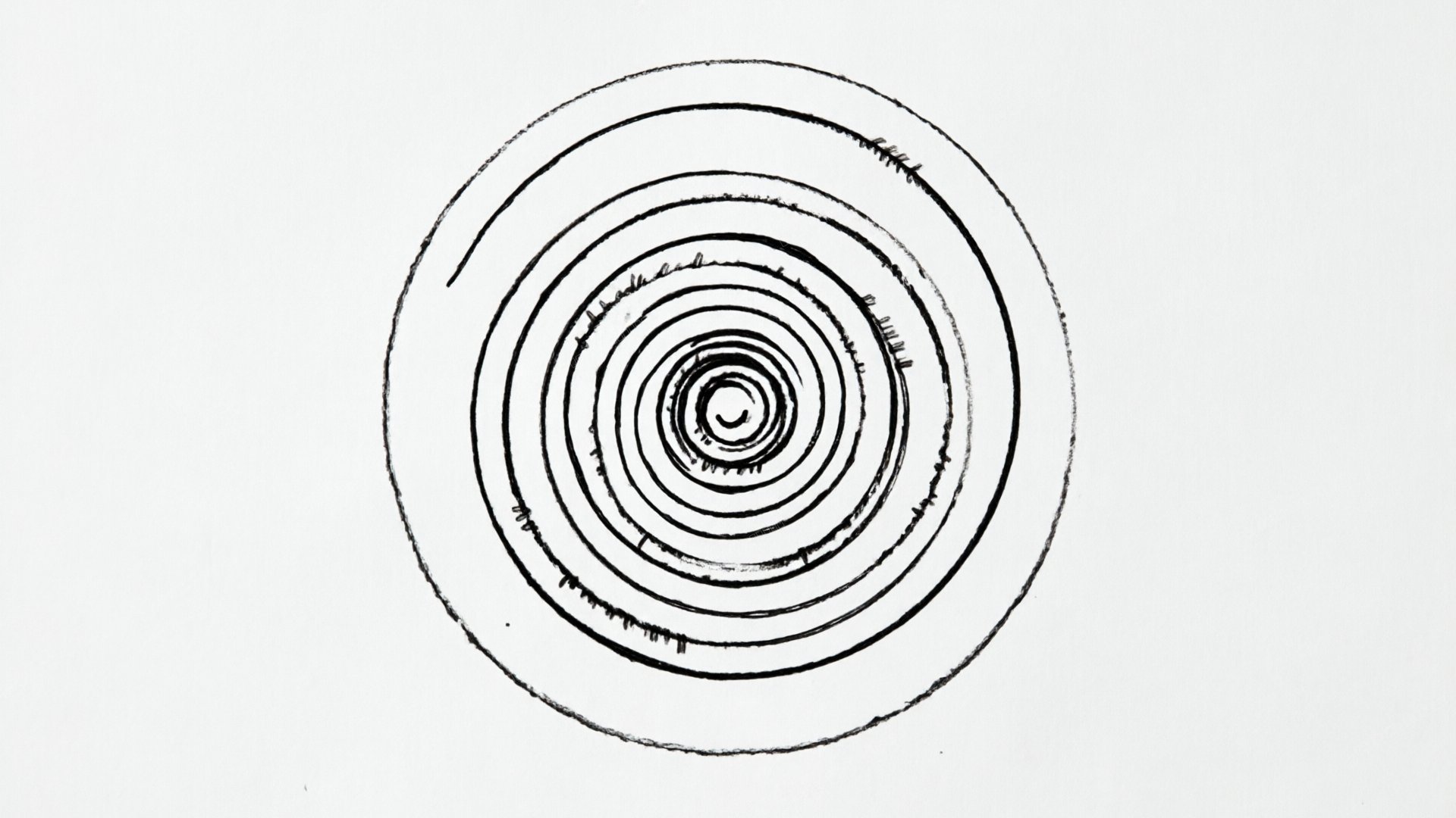 Abstract Minimal Single Line Spiral