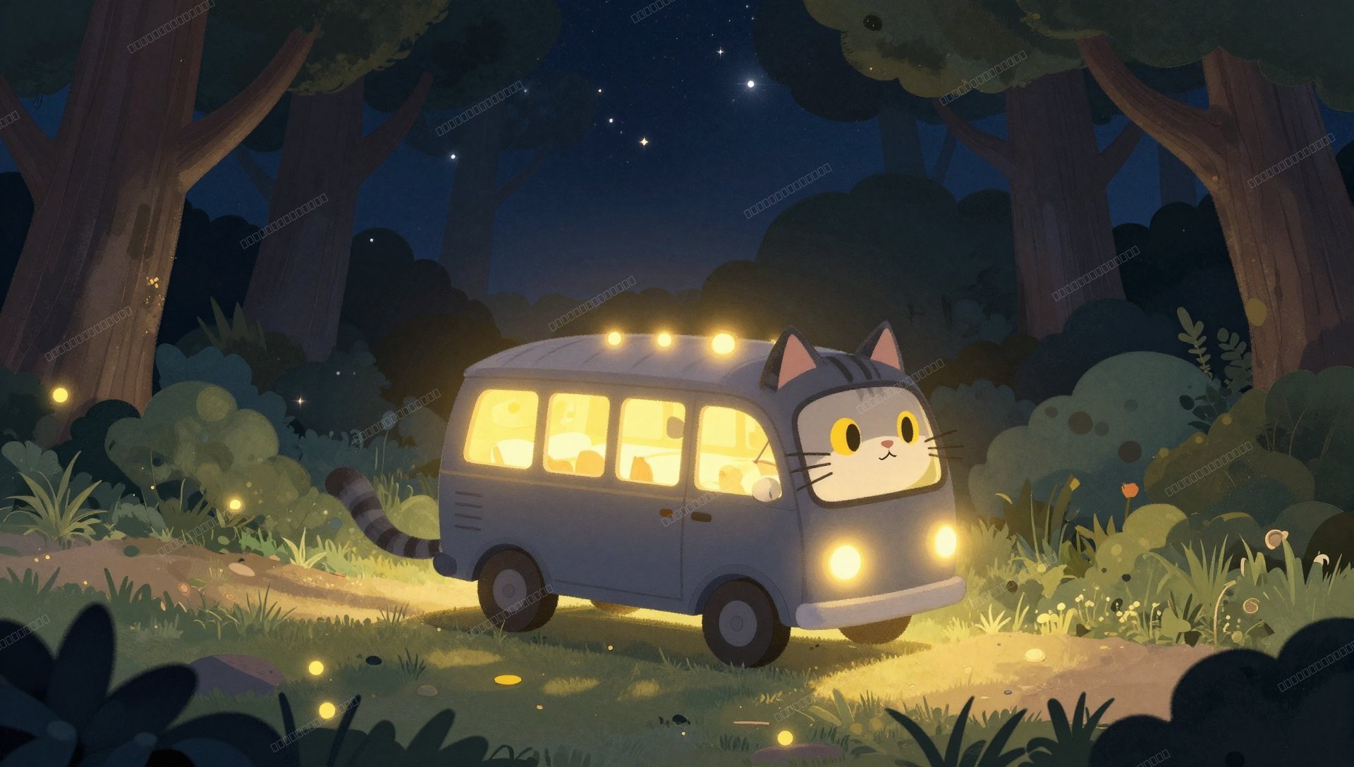 星光森林中的猫巴士