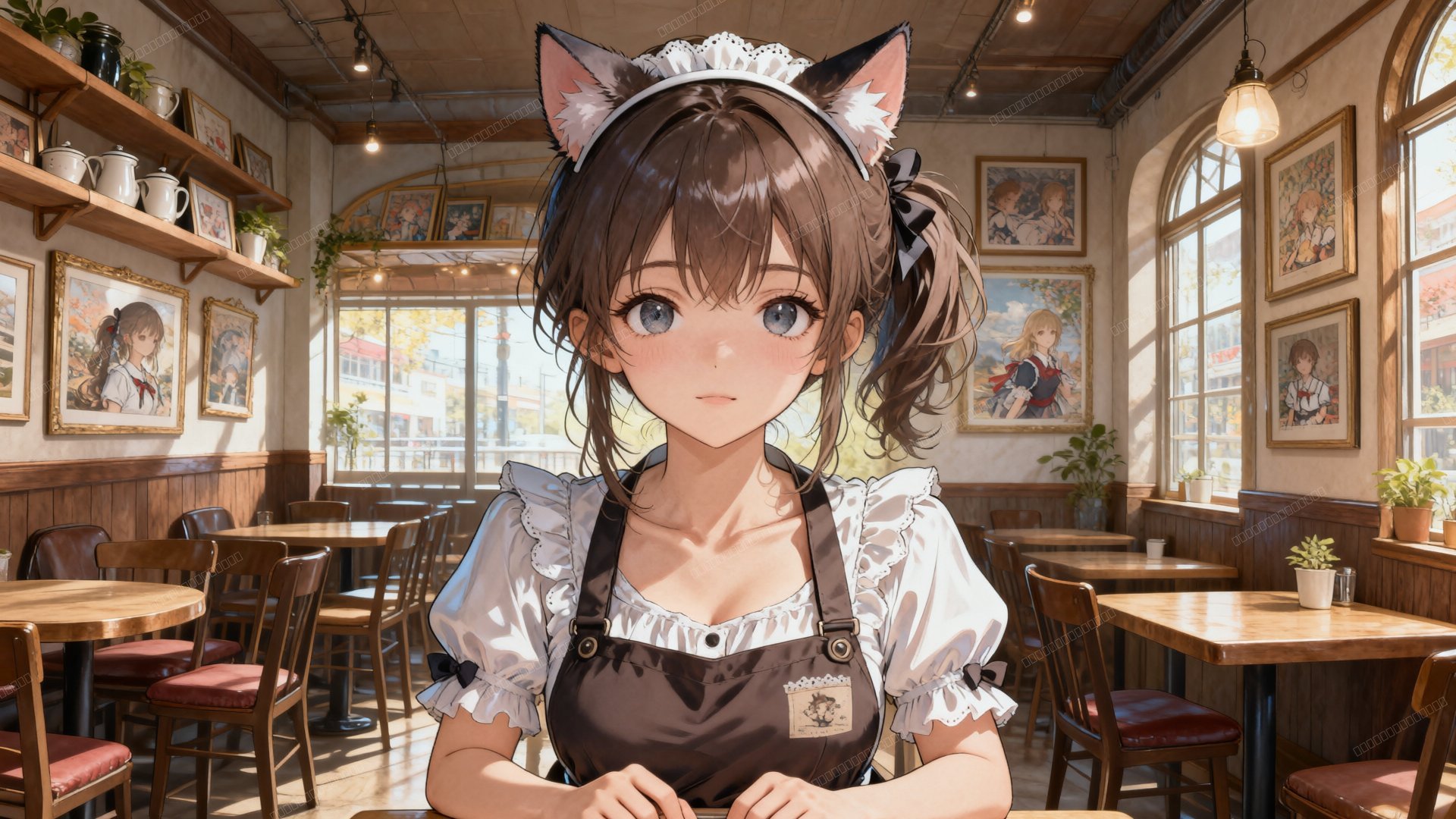 动漫猫耳女仆咖啡厅壁纸