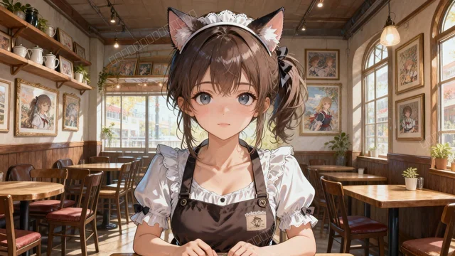动漫猫耳女仆咖啡厅壁纸