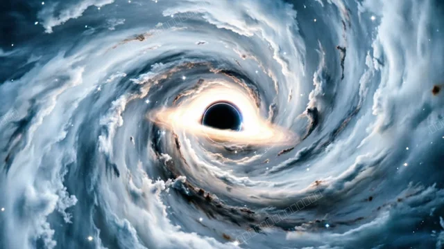 深邃宇宙黑洞,星际尘埃漩涡