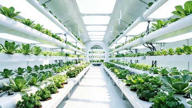 Cyberpunk Hydroponic Megastructure Interior