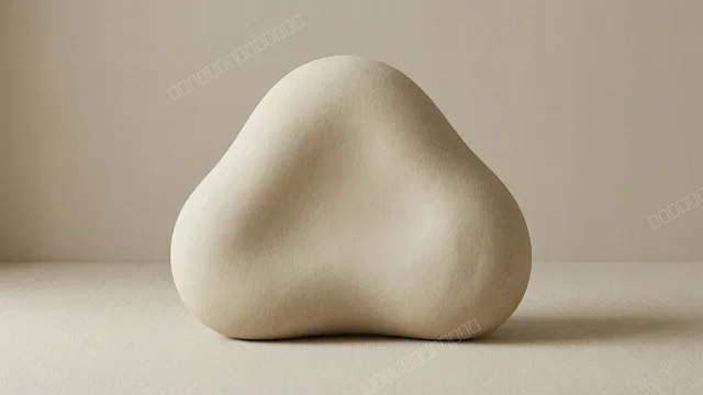 柔米色有机抽象极简壁纸