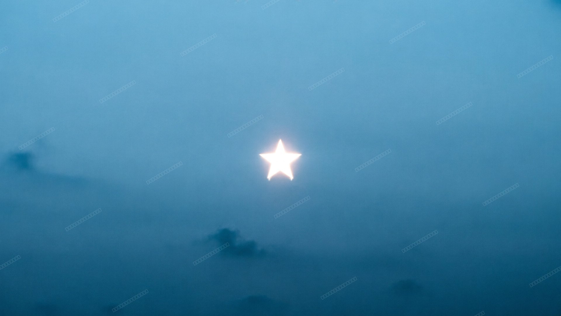 暗夜孤星极简壁纸