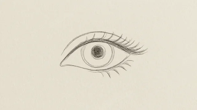 极简抽象闭眼线条壁纸