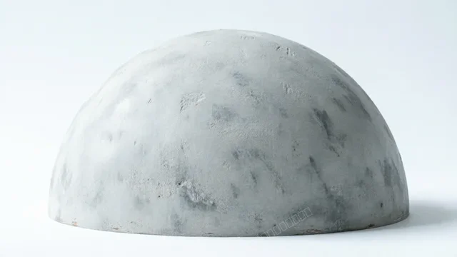 极简半圆穹顶几何抽象壁纸