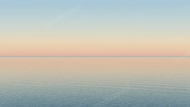极简海天相接渐变风景