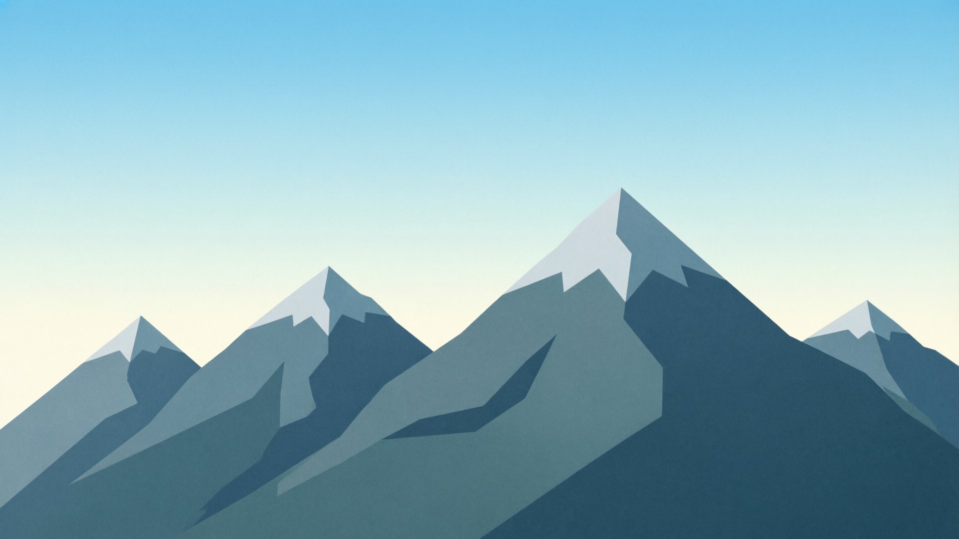 Geometric Mountain Minimalist Wallpaper