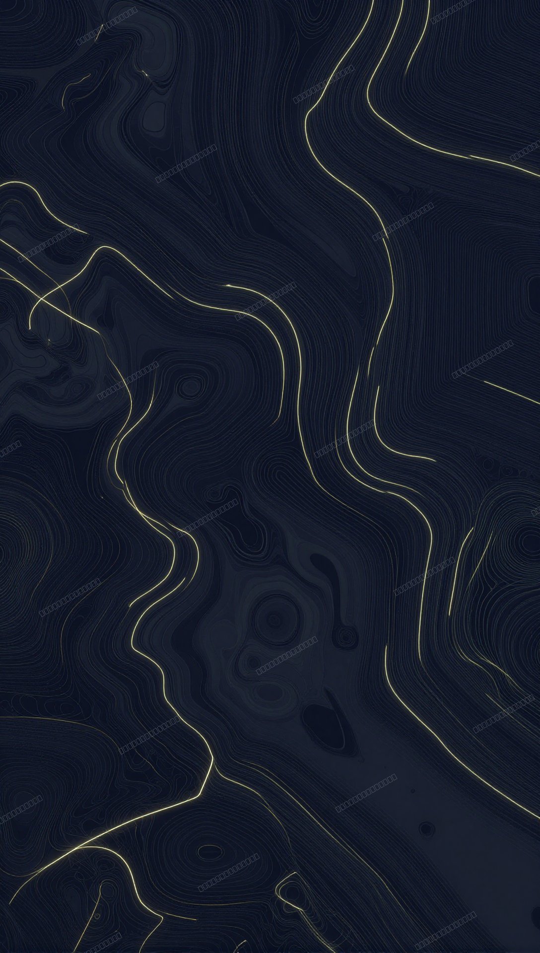 霓虹等高线抽象地形壁纸