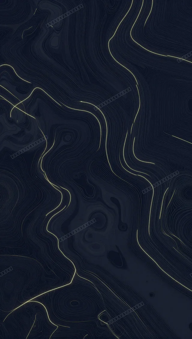 霓虹等高线抽象地形壁纸