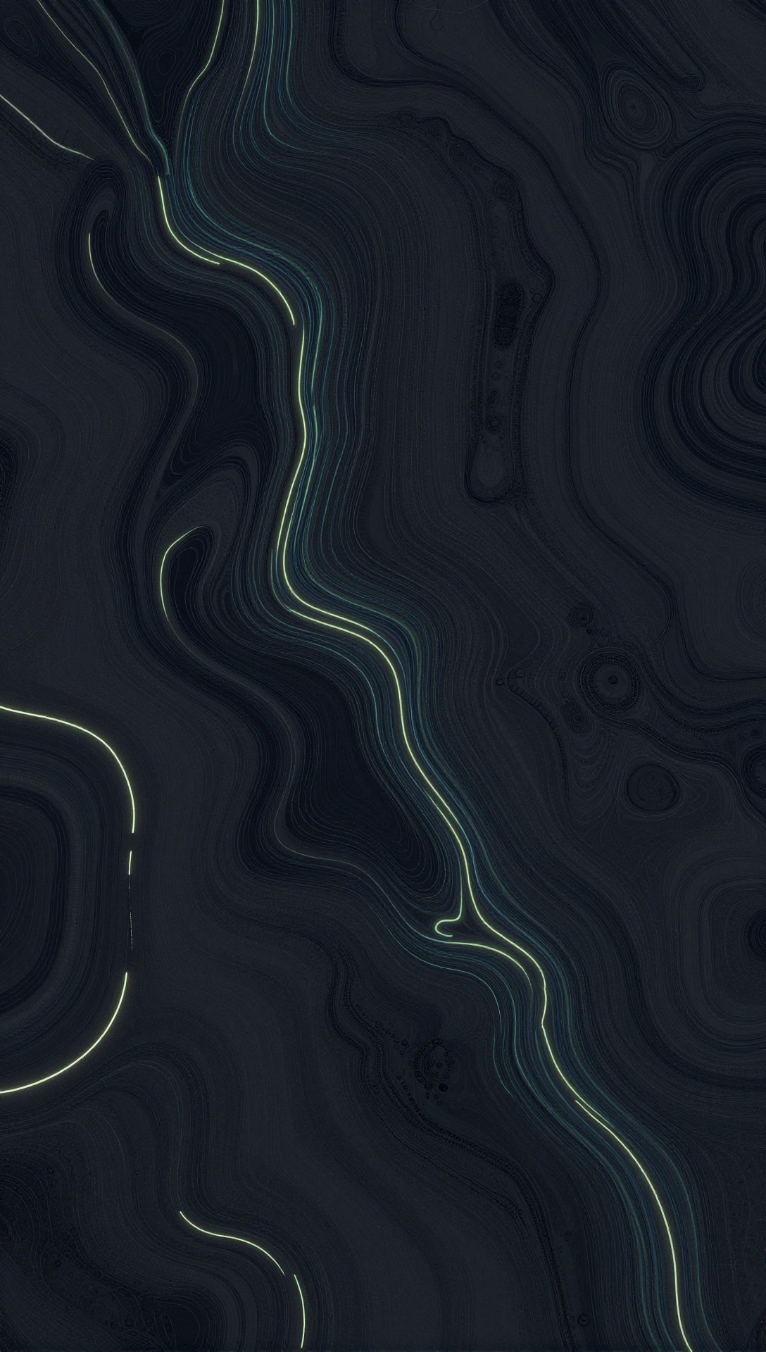 霓虹等高线抽象地形壁纸