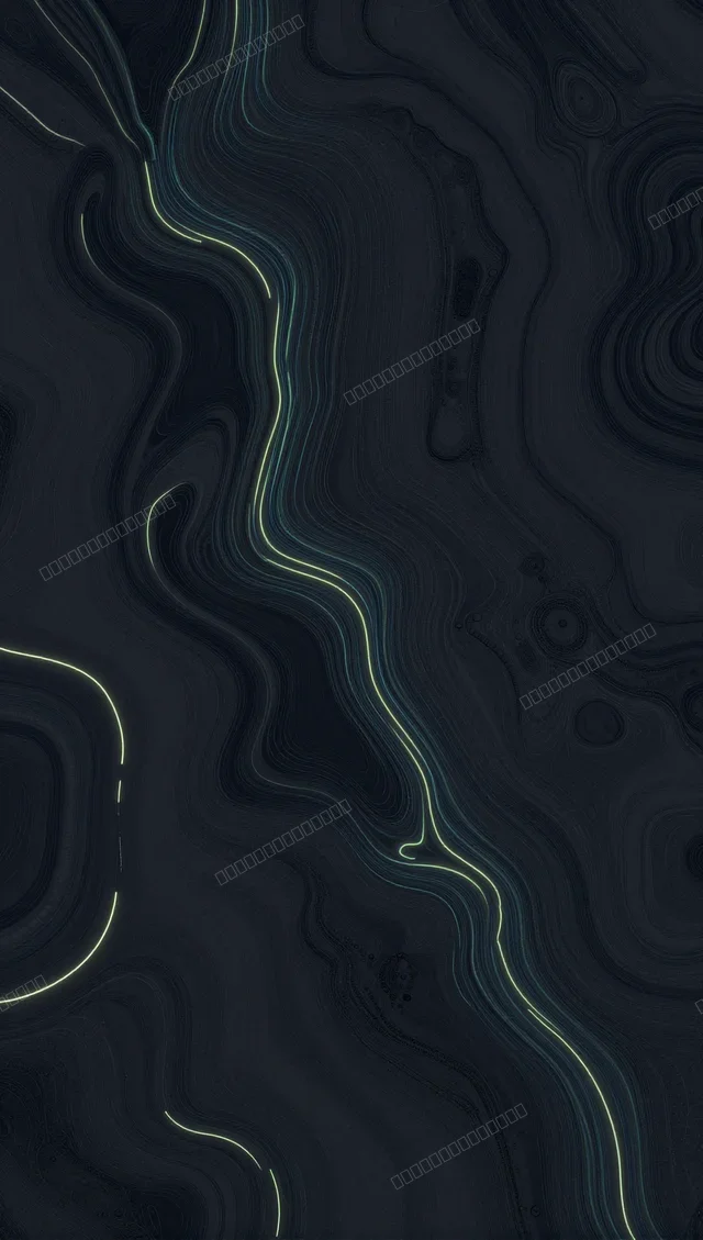 霓虹等高线抽象地形壁纸