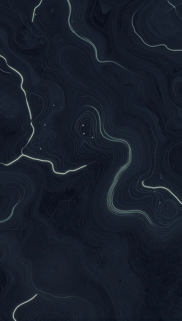 霓虹等高线地形抽象壁纸
