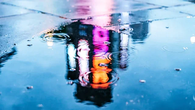 雨夜霓虹倒影|赛博朋克抽象摄影