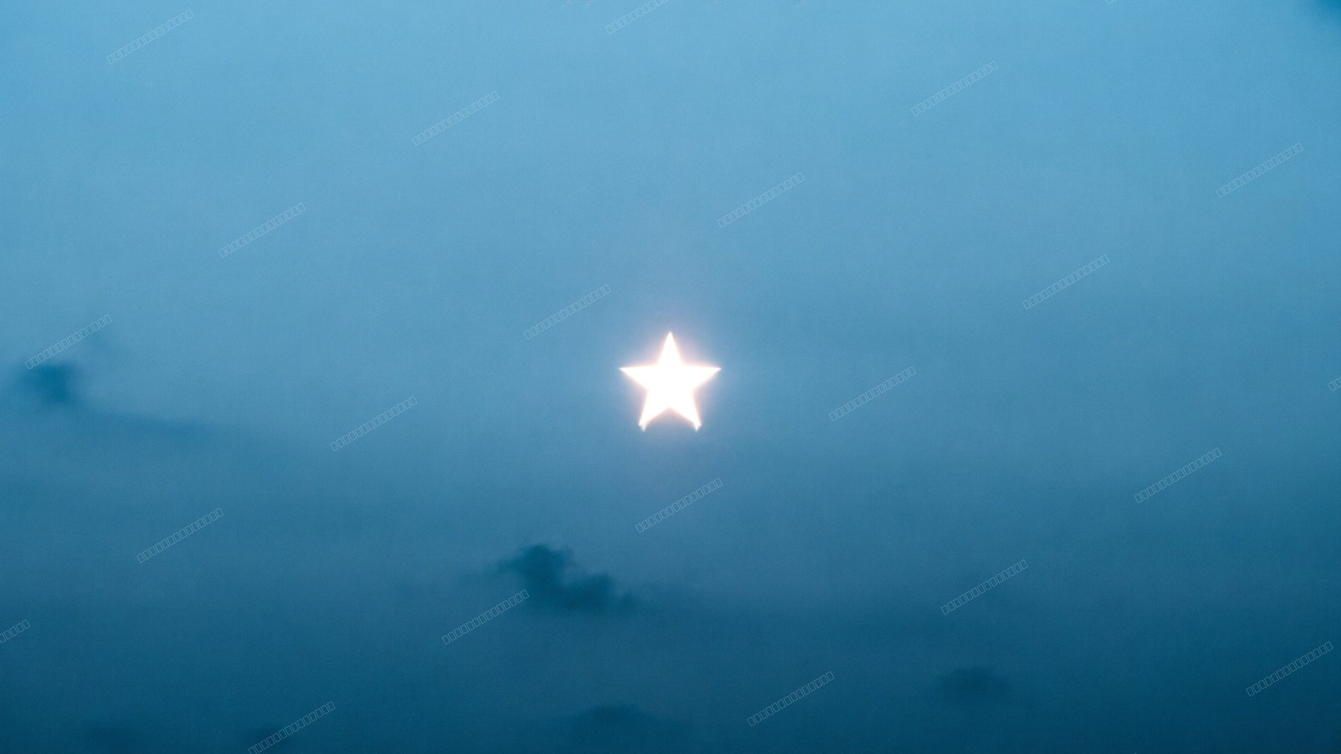 孤星暗渐变极简壁纸